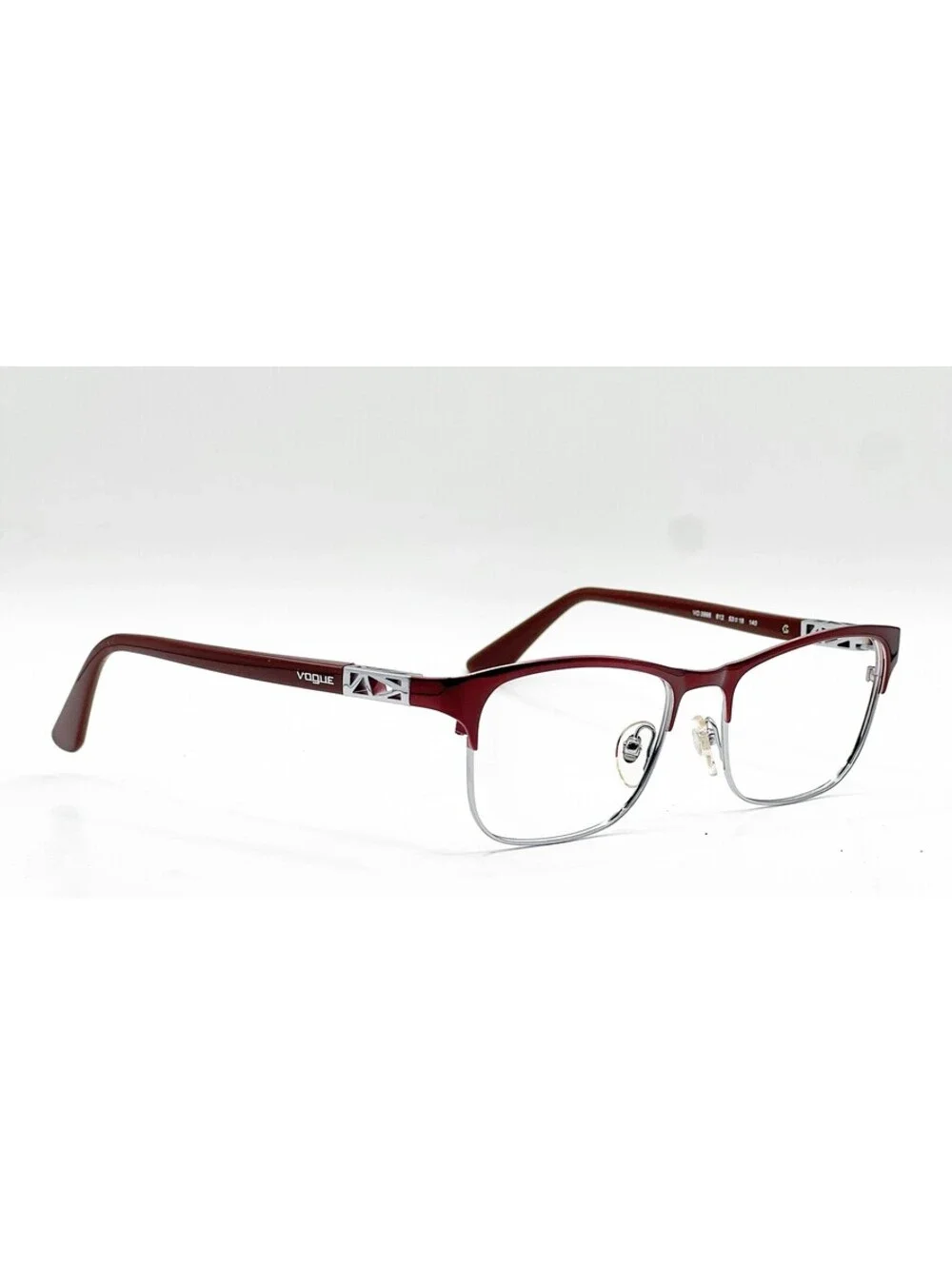 Vogue VO 3996 812 Bordeaux Silver Authentic Eyeglass Frames 53-18